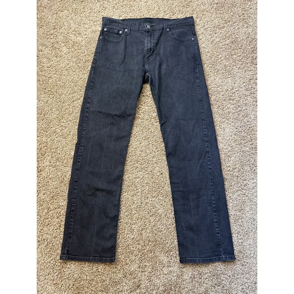 Levi's 569 Loose Straight Fit Denim Jeans Mens Size 34x34 Black